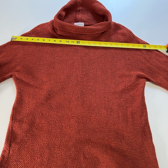 Soft Surroundings Rust Paramount Pullover Over Sized Sweater Sz S - Picture 8 of 10